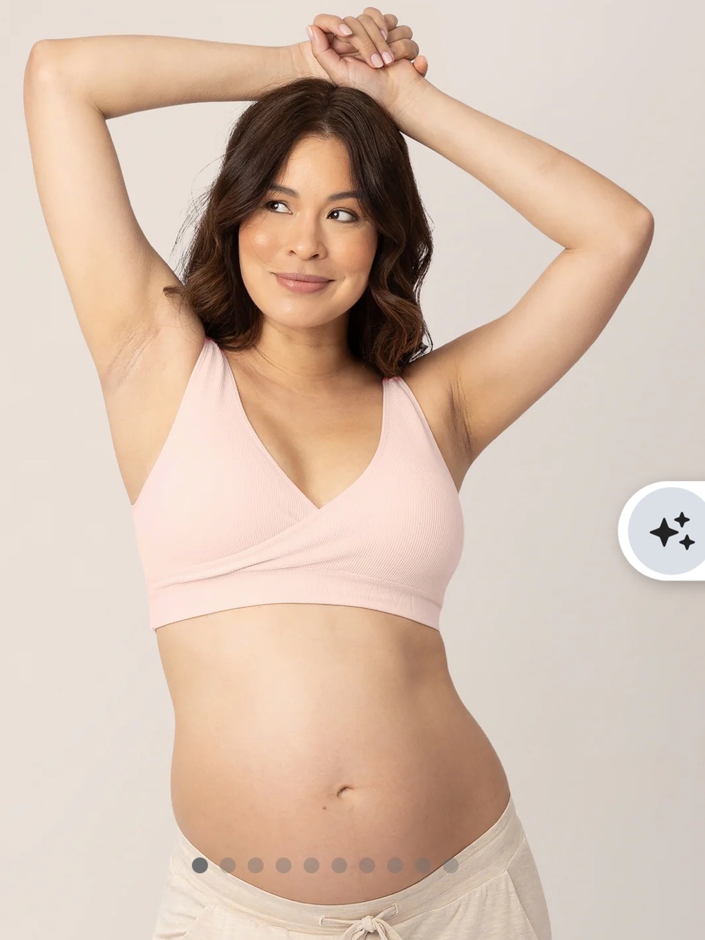 Kindred Bravely Sublime® Adjustable Crossover Nursing & Lounge Bra Large Busty